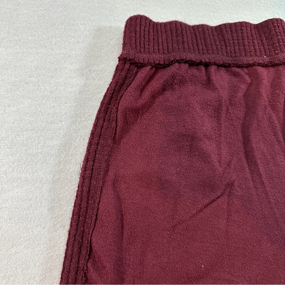 Saturday Sunday Anthropologie Maroon Lounge Pants Size Small Cozy Loungewear - Picture 9 of 10